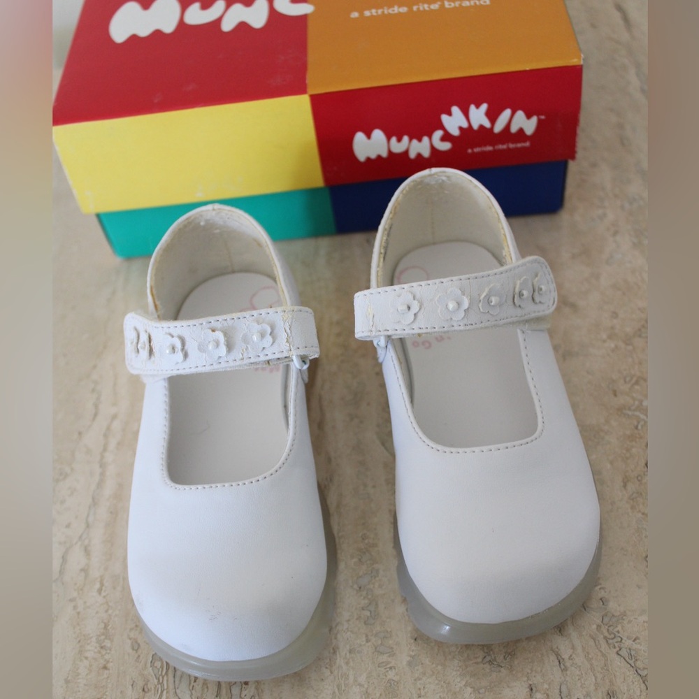 Stride Rite Munchkin White Toddler Shoes